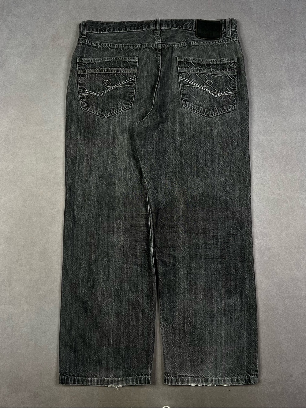 Ecko Unlimited Men's Black Baggy Denim Jeans Y2K